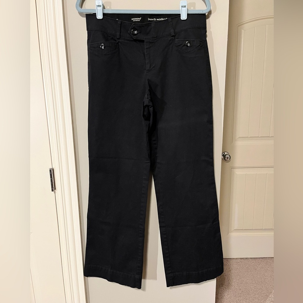 Dockers Black Wide-Leg Pants